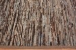 Border of Beautifully Artistic Earthy Brown and Blue Color Abstract Contemporary Design Large Modern Room Size Area Rug 11699 by Nazmiyal Antique Rugs