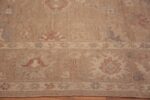 Border of Earthy Tones Modern Turkish Oushak Style Area Rug 11334 by Nazmiyal Antique Rugs