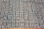 Border of Geometric Tribal Design Soft Light Blue Color Modern Room Size Rug 11226 by Nazmiyal Antique Rugs