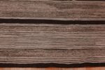 Border of Grey Black Modern Flatweave Square Shape Room Size Kilim Rug 11405 by Nazmiyal Antique Rugs