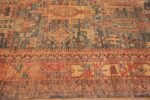 Border of Happy Jewel Tone Color Modern Tribal Geometric Caucasian Animal Design Contemporary Area Rug 11231 at Nazmiyal Antique Rugs