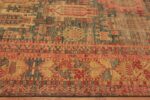 Border of Happy Jewel Tone Color Tribal Geometric Animal Caucasian Design Modern Area Rug 11529 by Nazmiyal Antique Rugs