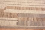 Border of Large Brown and Beige Modern Abstract Decorative Rug 11788 Border of Large Brown and Beige Modern Abstract Decorative Rug 11788 by Nazmiyal Antique Rugs