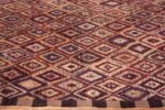 Border of Large Colorful Handmade Diamond Pattern Modern Contemporary Wool Area Rug 11875 by Nazmiyal Antique Rugs