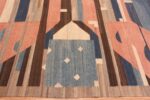 Border of Large Size Contemporary Flatweave Geometric Mid Century Modern Design Kilim Area Rug #11810 by Nazmiyal Antique Rugs