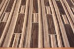 Border of Large Modern Contemporary Flat Woven Brown Geometric Kilim Area Rug 11838 by Nazmiyal Antique Rugs