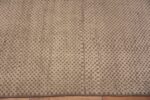 Border of Beautifully Decorative Large Size Neutral Cream Geometric Checkerboard Pattern Modern Contemporary Rug 11800 by Nazmiyal Antique Rugs