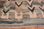Border of Large Size Geometric Chevron Design Modern Area Rug 11868 by Nazmiyal Antique Rugs