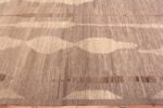Border of Soft Grey Color Large Size Allover Tribal Design Modern Rug 11750 by Nazmiyal Antique Rugs