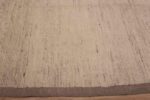 Border of Decorative and Versatile Large Size Solid Light Ivory Cream Color Background Modern Wool Pile Area Rug 11785 by Nazmiyal Antique Rugs