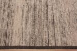 Border of Decorative and Versatile Large Size Squarish Shape Abstract Minimalist Solid Cream Modern Area Rug 11834 by Nazmiyal Antique Rugs