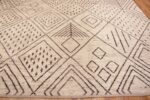 Border of Large Tribal Geometric Moroccan Berber Bani Ourain Design Area Rug 11761 by Nazmiyal Antique Rugs