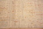 Border of Light Cream Color Background Rustic Tribal Geometric Design Modern Hallway Runner Rug 11013 by Nazmiyal Antique Rugs