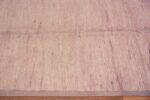 Border of A Decorative Light Cream Color Soft Coral Abrash Solid Abstract Modern Room Size Rug 11531 by Nazmiyal Antique Rugs