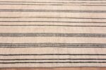 Border of Minimalist Striped Cream Background Geometric Modern Area Rug 11473 by Nazmiyal Antique Rugs