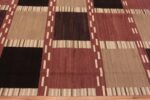 Border of Modern Contemporary Flatwoven MCM Scandinavian Swedish Design Kilim Rug 11657 by Nazmiyal Antique Rugs