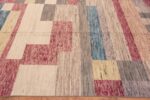 Border of Modern Contemporary Retro Geometric Design Area Rug 11506 by Nazmiyal Antique Rugs