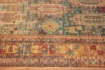 Border of Modern Happy Jewel Tone Color Tribal Geometric Animal Design Rug 11320 by Nazmiyal Antique Rugs