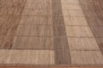 Border of Modern Minimalist Geometric Design Earthy Color Contemporary Room Size Area Rug #11606 by Nazmiyal Antique Rugs
