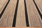 Border of Modern Neutral Color Abstract Geometric Design Flatwoven Kilim Area Rug #11737 By Nazmiyal Antique Rugs