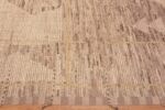 Border of An Artistic Modern Room Size Tribal Geometric Brown Earth Tone Color Area Rug 11417 by Nazmiyal Antique Rugs
