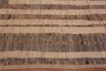 Border of Neutral Earthy Grey Brown and Cream Color Tribal Design Modern Room Size Area Rug #11607 by Nazmiyal Antique Rugs