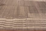 Border of Beautiful Soft Neutral Earthy Color Tribal Geometric Design Room Size Modern Area Rug 11634 by Nazmiyal Antique Rugs