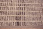 Border of Beautiful Neutral Grey Color Simplistic Geometric Design Modern Contemporary Hallway Runner Rug 11143 by Nazmiyal Antique Rugs
