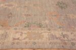 Border of Soft Grey Tribal Room Size Turkish Oushak Design Modern Area Rug 11547 by Nazmiyal Antique Rugs