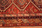 Border of Tribal Antique Rustic Caucasian Shirvan Animal Design Area Rug 72559 by Nazmiyal Antique Rugs