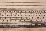 Border of Facinating Primitive Tribal Geometric Ivory Background Modern Room Size Area Rug 11560 by Nazmiyal Antique Rugs