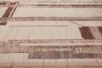 Border of Warm Cozy Modern Neutral Tribal Contemporary Area Rug 11680 by Nazmiyal Antique Rugs