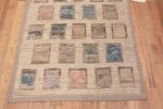 Bottom of Artsy Modern Contemporary Geometric Hallway Runner Rug 11156 by Nazmiyal Antique Rugs