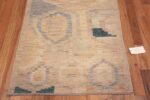 Bottom of A Facinating and Beautifully Decorative Artistic Abstract Design Modern Hallway Runner Rug 11032 by Nazmiyal Antique Rugs