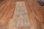 Bottom of A Beautifully Artistic and Decorative Rustic Contemporary Tribal Geometric Design Modern Hallway Runner Rug 11038 by Nazmiyal Antique Rugs
