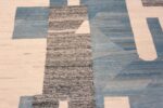 Close Up of Artistic Abstract Geometric Large Flat Weave Modern Contemporary Kilim Rug 11840 by Nazmiyal Antique Rugs
