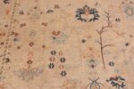 Close Up of Contemporary Tribal Room Size Turkish Oushak Design Modern Area Rug 11443 by Nazmiyal Antique Rugs