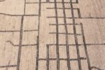 Close Up of Handmade Modern Abstract Tribal Contemporary Wool Pile Area Rug 11686 by Nazmiyal Antique Rugs