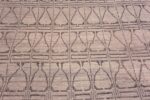 Close Up of Beautiful Light Ivory Cream Color Tribal Geometric Design Modern Room Size Area Rug 11597 by Nazmiyal Antique Rugs