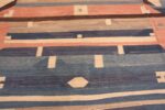 Close Up of Large Size Contemporary Flatweave Geometric Mid Century Modern Design Kilim Area Rug #11810 by Nazmiyal Antique Rugs
