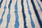 Close Up of Large Size Ivory Cream Background Color Bold Artistic Allover Design Modern Area Rug 11828 by Nazmiyal Antique Rugs