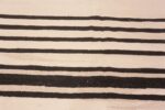 Close Up of Large Size Neutral Color White Black Modern Flatweave Kilim Rug #11733 by Nazmiyal Rugs
