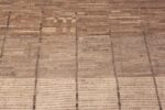 Close Up of Modern Minimalist Geometric Design Earthy Color Contemporary Room Size Area Rug #11606 by Nazmiyal Antique Rugs