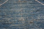 Close Up of Simplistic Modern Minimalist Light Blue Color Tribal Moroccan Beni Ourain Design Contemporary Rug 11474 by Nazmiyal Antique Rugs