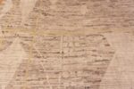 Close Up of An Artistic Modern Room Size Tribal Geometric Brown Earth Tone Color Area Rug 11417 by Nazmiyal Antique Rugs