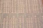 Close Up of Neutral Color Artistic Tribal Design Modern Hallway Runner Rug 11058 by Nazmiyal Antique rugs