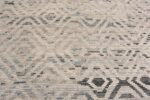 Close Up of Soft Colors Geometric Lozenge Design Modern Area Rug 11646 by Nazmiyal Antique Rugs