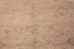 Close Up of Soft Neutral Contemporary Modern Turkish Oushak Design Area Rug 11603 by Nazmiyal Antique Rugs