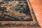 Corner of 17th Century Antique French Silk And Wool Animal Design Verdure Tapestry 72572 by Nazmiyal Antique Rugs