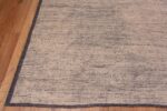 Corner of Beautifully Versatile Abstract Solid Cream Color Modern Wool Pile Room Size Area Rug 11696 by Nazmiyal Rugs